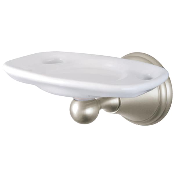 Governor Toothbrush W/ Tumbler Holders, Brushed Nickel